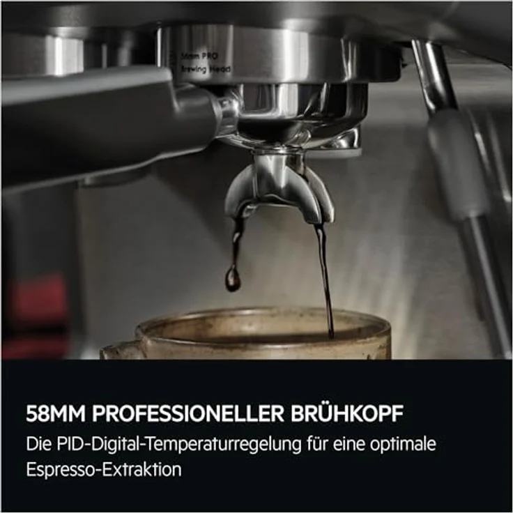 AEG EC8-1-8BP, Siebträgermaschine mit Dual Thermoblock, 30 Mahlstufen, antistatischer Mühle – Bild 8