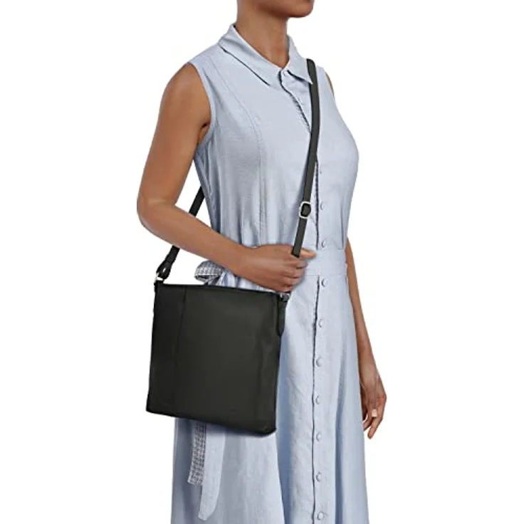 Picard Pure, Handtasche aus Premium Rindsleder mit verdeckter Zippertasche, Schwarz – Bild 8