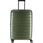 Travelite Air Base Trolley M 67 cm, 4 Rollen mit Dehnfalte, oliv, 100% Polypropylen