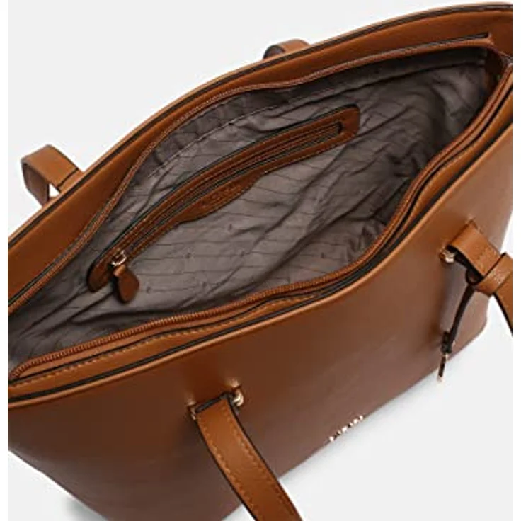 L.Credi Filippa Shopper Tasche 40 cm, braun, 100% Polyurethan, 40 x 12 x 29 cm – Bild 4