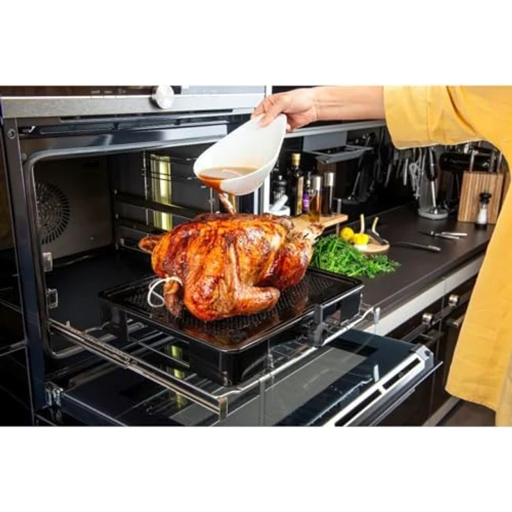 Zenker Universalbräter SRT, Bratpfanne mit patentierter Bratensaft-Funktion, 39 x 33 cm, 3 l, emaillierte Oberfläche – Bild 11