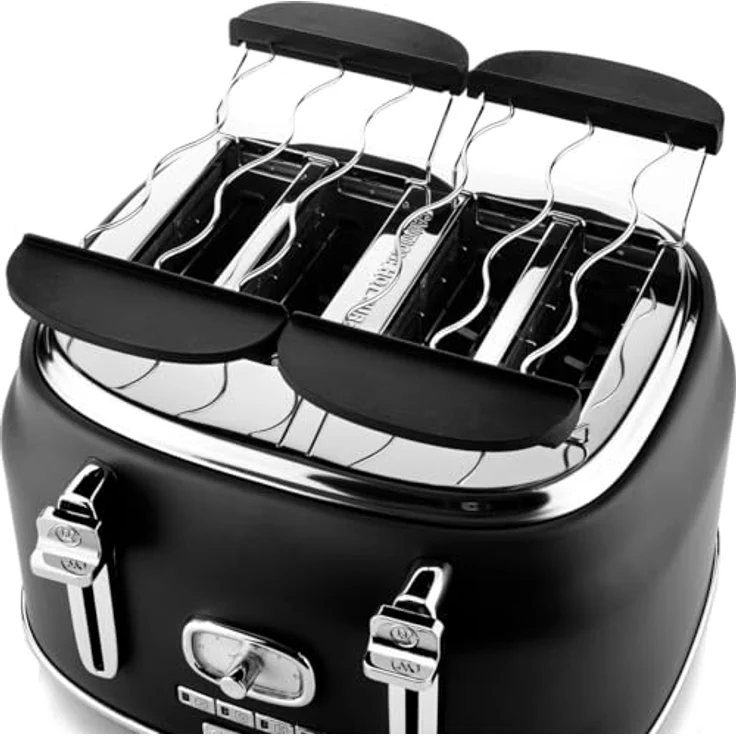 Westinghouse Retroline 4-Schlitz Toaster WKTT809BK Retro schwarz – Bild 5