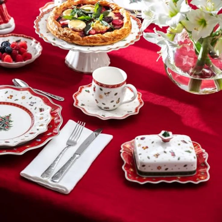 Villeroy & Boch 14-8585-1861 Butterdose, Porzellan für 250 g Butter, weiß – Bild 3