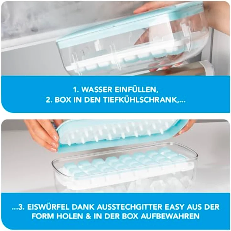 Gourmetmaxx Eiswürfelbehälter - Türkis – Bild 5