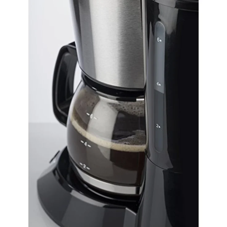 Korona 12113 Edelstahl Kaffeemaschine mit Timer Funktion - Filter Kaffeeautomat für 6 Tassen mit Glaskanne – Bild 3