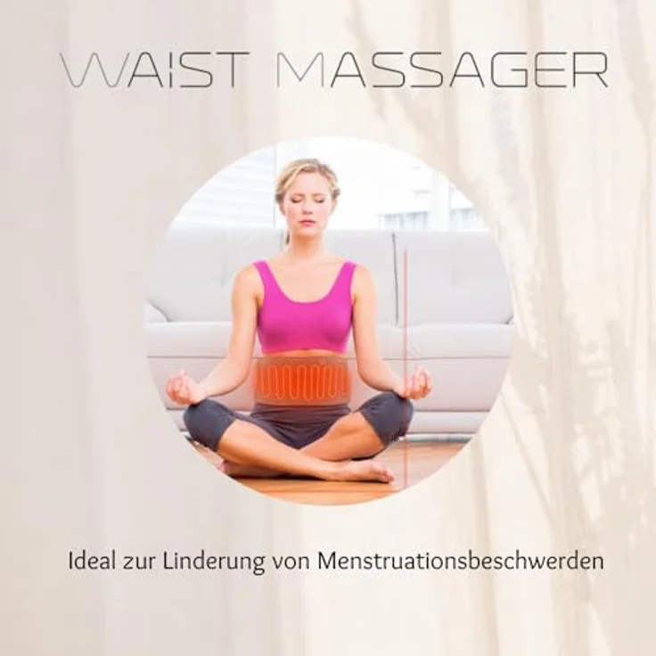 Terraillon WAIST MASSAGER, Massagegürtel für Rücken und Bauch, Vibration und Kompression, 3 Temperaturstufen, USB-C wiederaufladbar – Bild 5