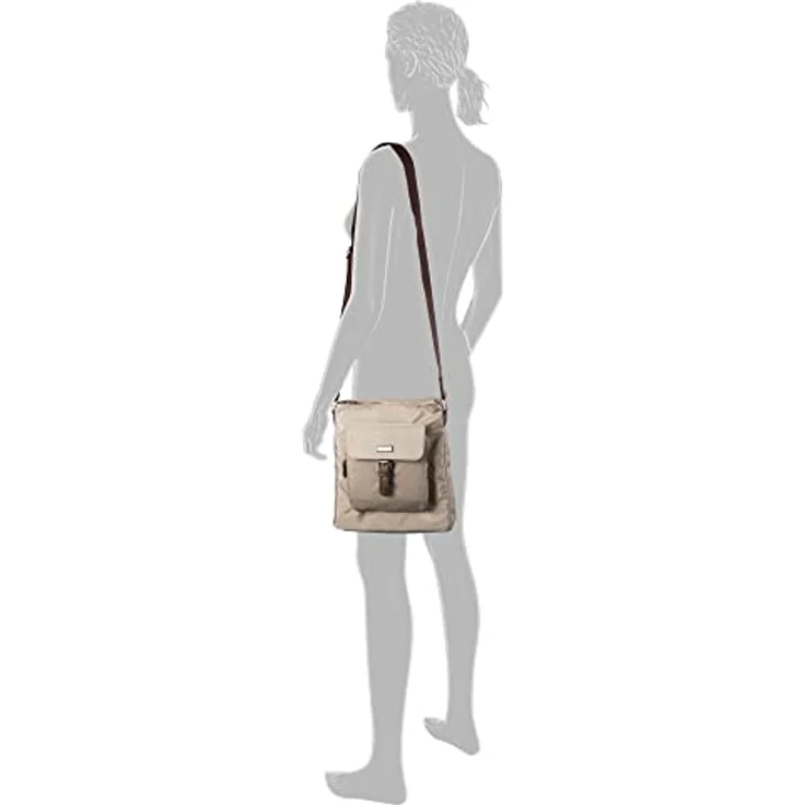 Tom Tailor Women Rina Umhängetasche, 26 cm, 100% Polyester, taupe – Bild 3