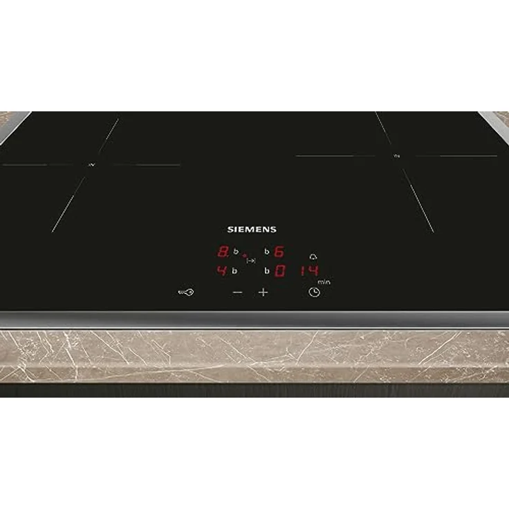 Siemens EI645CFB6E iQ300, Induktionskochfeld, 60 cm, herdgesteuert, Schwarz, Mit Rahmen aufliegend, powerBoost, powerInduktion - schneller, sauberer und sicherer kochen, Timer – Bild 2