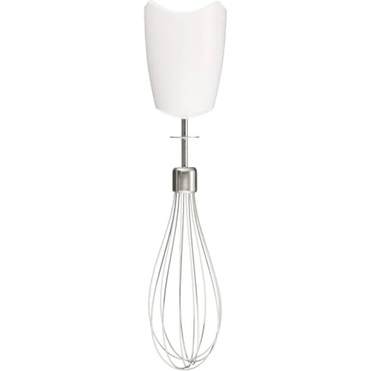 Braun Edelstahl Schneebesen Aufsatz MQ 10 - Stabmixer Zubehör kompatibel mit Braun MultiQuick 3 - 7 mit EasyClick System, weiß – Bild 2