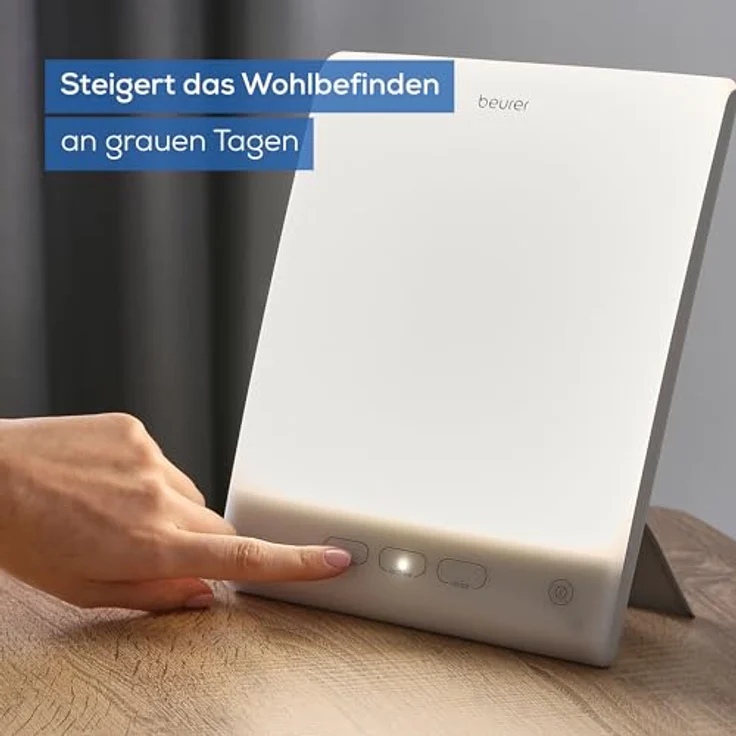 Beurer TL 45 Perfect Day Tageslichtlampe, Simulation von Tageslicht, mit 3 Farbtemperaturen für einen geregelten Tages-Nacht-Rhythmus, Human Centric Lighting, ideal für den Arbeitsplatz oder Zuhause – Bild 6