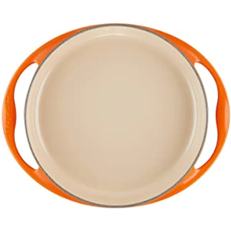 Le Creuset Gusseisen Tartin-Backform, Rund, Ø 28 cm, Für alle Herdarten inkl. Induktion geeignet, Ofenrot – Bild 2