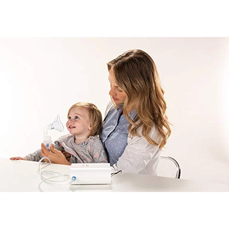 Laica NE3001 Inhalator für Aerosoltherapie mit Kolbenpumpe, geeignet für die Anwendung mit allen Medikamente, leiser Betrieb, ideal für Kinder – Bild 4