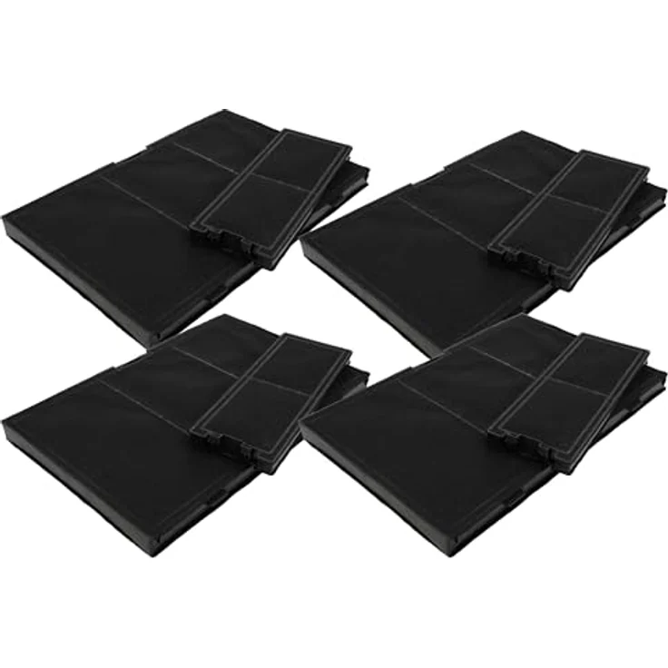 vhbw 8x Filter Ersatz für Gaggenau 17000965 für Dunstabzugshaube - Aktivkohlefilter, schwarz – Bild 1