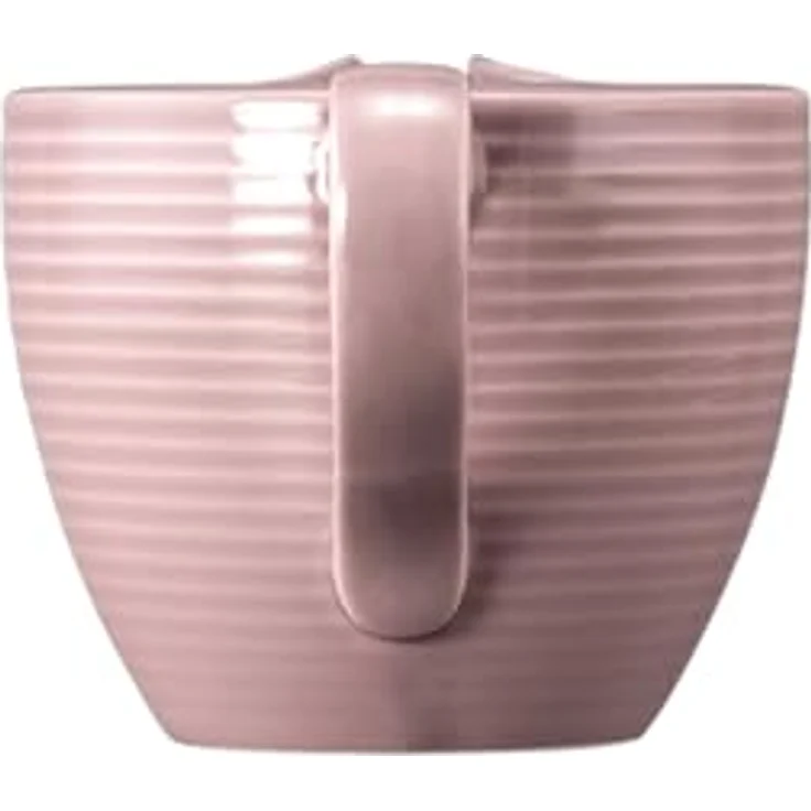Seltmann Weiden Beat Color Glaze Milchkännchen, 290 ml, Gießer mit Rillen-Relief, Sahnekännchen aus Porzellan, Altrosa – Bild 3