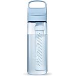 LifeStraw Go Serie - BPA-freie Trinkflasche mit Wasserfilter 650ml für Reisen und den täglichen Gebrauch - entfernt Bakterien, Parasiten, Mikroplastik + verbessert den Geschmack, Icelandic Blue (blau)