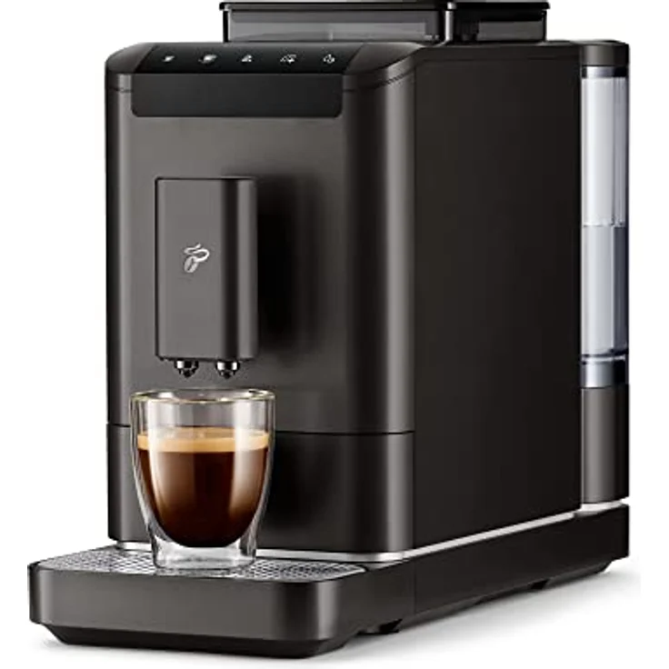 Tchibo Kaffeevollautomat Esperto2 Caffè mit 2-Tassen-Funktion für Caffè Crema und Espresso, Granite Black – Bild 1