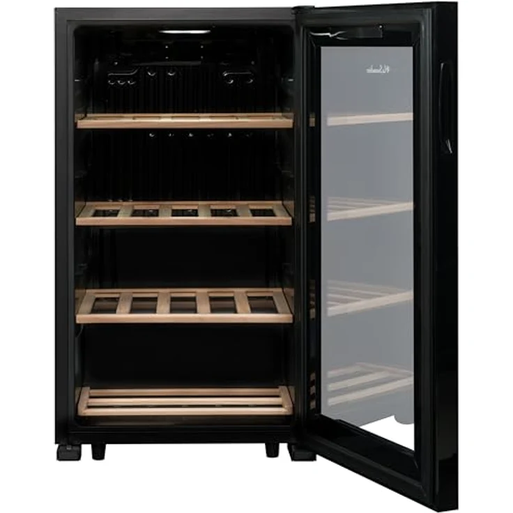 La Sommeliere Weinkühlschrank LS36BLACK, 36 Flaschen, Temperier-Servier-Weinschrank, Glastür aus UV-undurchlässigem Glas, 5°C bis 20°C, freistehend – Bild 4