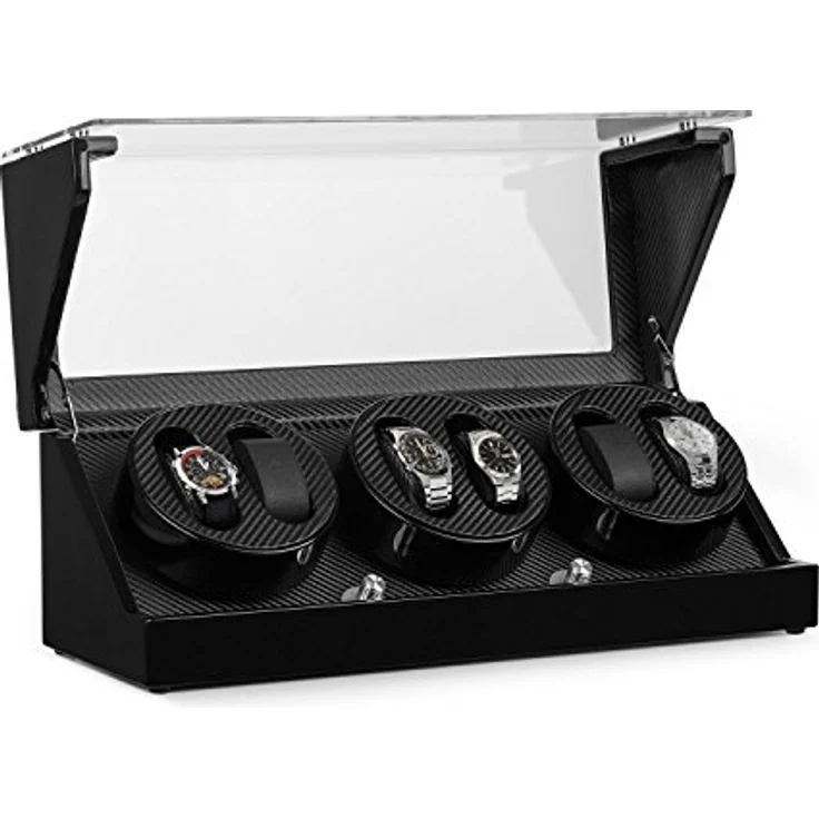 CA3PM Uhrenbeweger für 6 Uhren Karbon Optik Schwarz – Bild 2