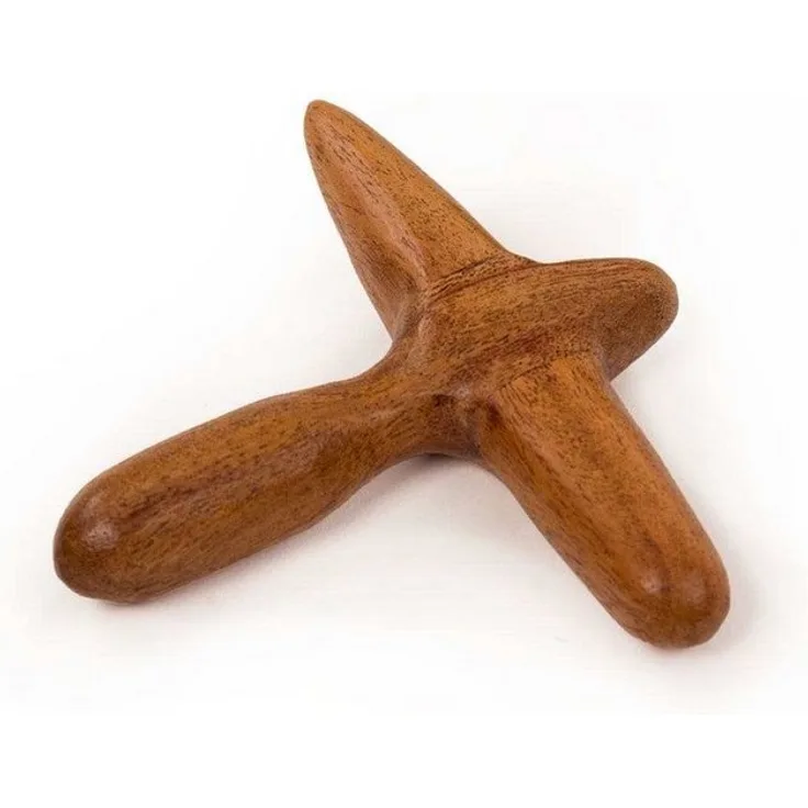 bodhi Massagegerät Massagehilfe aus Hartholz, „T“ - Gezielte und tiefe Triggerpunktmassage