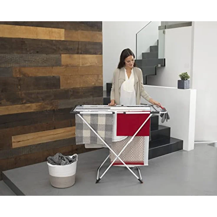 Vileda Surprise Wäscheständer, Stahl, Aluminium, weiß, 62 x 12.5 x 133 cm – Bild 5