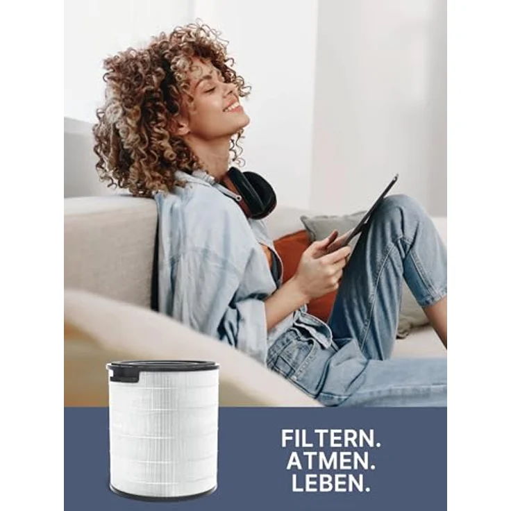 Comedes Ersatzfilter für Philips FY2180/30, Aktivkohlefilter für Raumluftreiniger 2000(I) AC2939/10, gegen Pollen und Gerüche – Bild 4