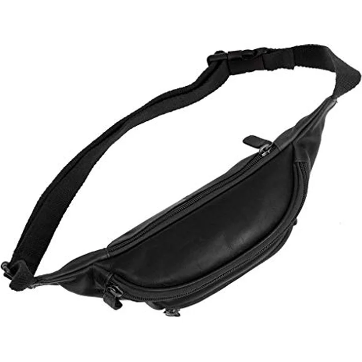 The Chesterfield Brand Wax Pull Up Gürteltasche, Leder 22 cm x 6 cm x 14 cm, schwarz – Bild 3
