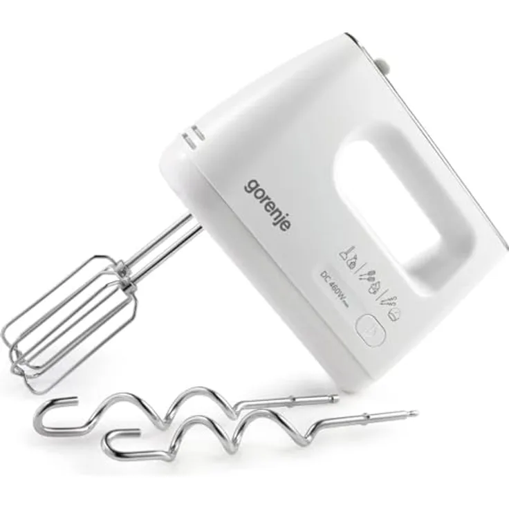 Gorenje M460CDC Handmixer, 450W, Kunststoff, Turbotaste, weiß