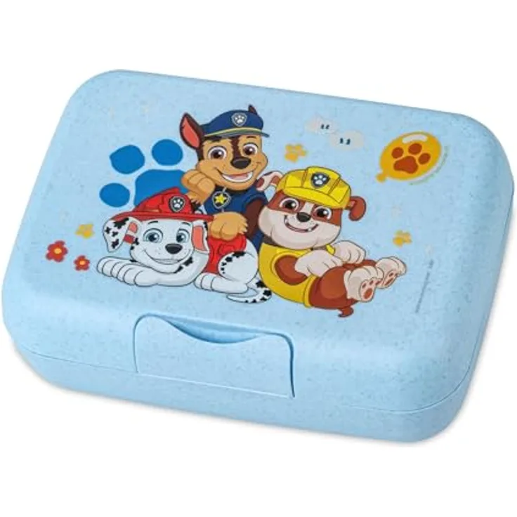 Koziol CANDY L GROW PAW PATROL Lunchbox, mit Trennschale und Clipverschluss, bruchfest, spülmaschinengeeignet, aus biozirkulärem Kunststoff, organic sky blue