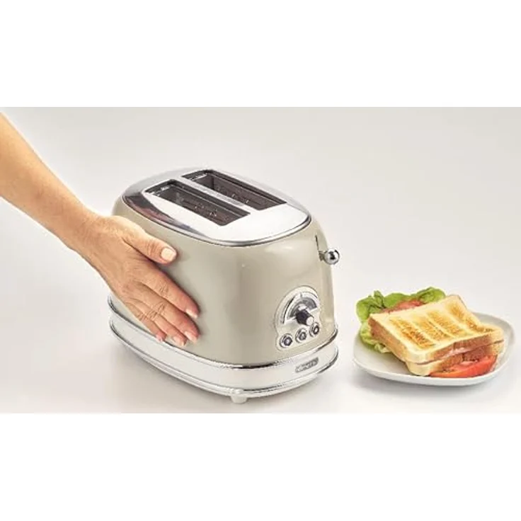 Ariete 155-03-beige 155 Toaster 2 Scheiben Vintage Beige, Metall – Bild 5