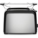 Expo Börse Toaster Toaster Toastautomat Edelstahl schwarz, 750 W, 7 Heizstufen - Elektrische Bräunungkontrolle