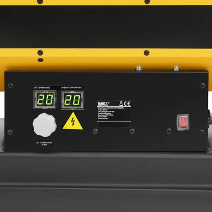 MSW Diesel Heizkanone 20 kW Tank 18 l Raumgröße: 210 m² 12 h Betrieb Ölheizgebläse Heizkanone Diesel-Ölheizer, MSW Motor Technics, Heizgeräte – Bild 2