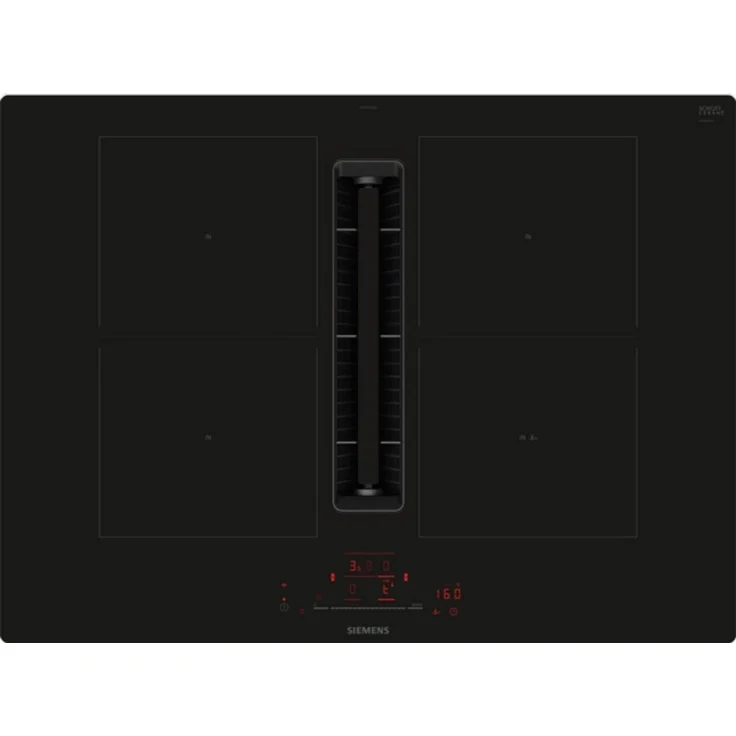 SIEMENS Induktions-Kochfeld ED711HQ26E, Rahmenlos, mit integriertem Downdraft-Lüftungssystem, Farbe: Unbekannt – Bild 1