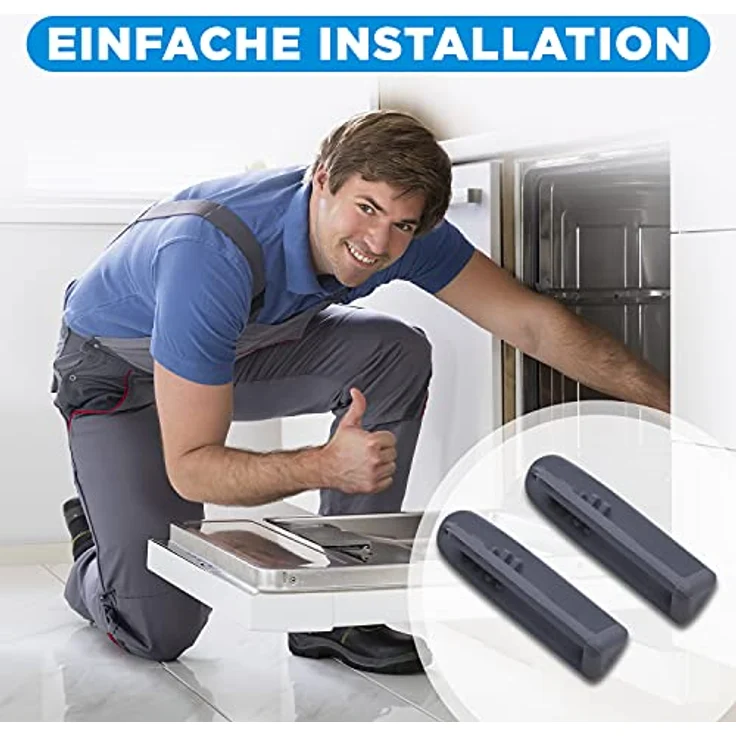 VIOKS Laufschienenanschlag für Geschirrspüler, 2er Set Abdeckkappe und Stopper, kompatibel mit Beko 1880580400, robust und langlebig – Bild 4