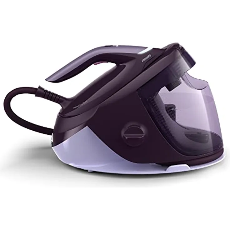 Philips PerfectCare Series 7000 Dampfbügelstation – 2100 W, Dampfstoß 600 g, Druck 8,0 bar, OptimalTEMP-Technologie, 1,8-Liter-Wasserbehälter, lila (PSG7150/30)