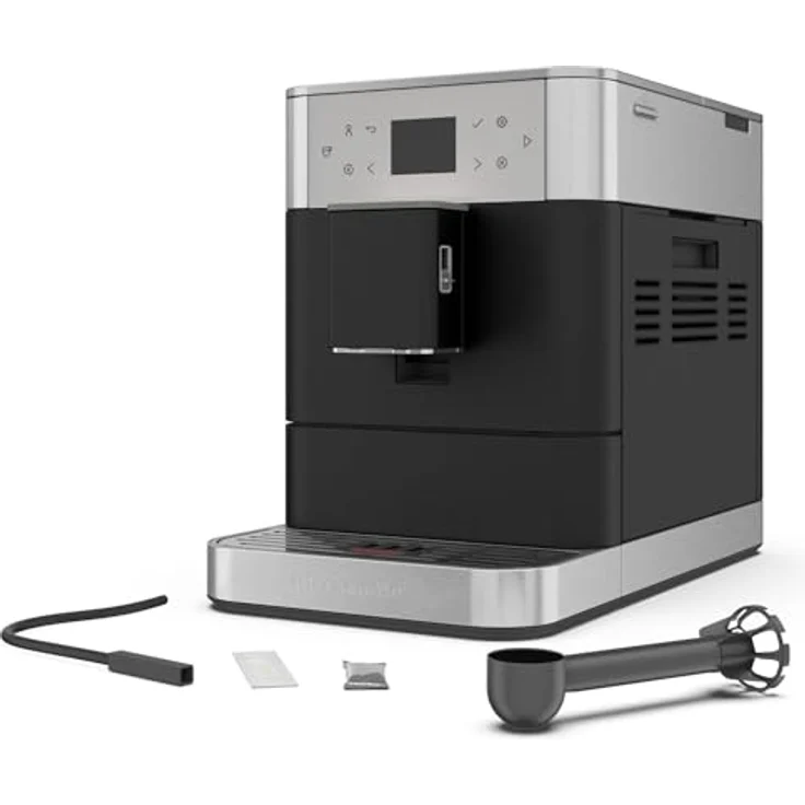 KitchenAid Kaffeevollautomat Maschine I KF6 I Heißgetränke von Espresso bis Cappuccino I mit 15 voreingestellten Getränken, automatischem Aufschäumen und Erwärmen von Milch (Schwarz) – Bild 3