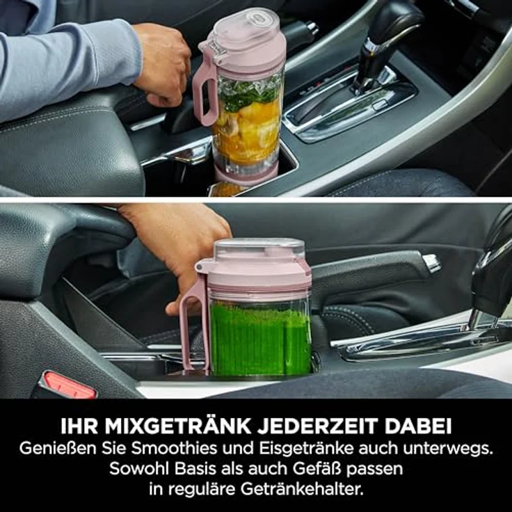 Ninja Frullatore Portatile Blast Max, Tragbarer Standmixer mit 570 ml Mixbecher, Pink, Wiederaufladbares Akkusystem, Auslaufsicheres Design – Bild 9