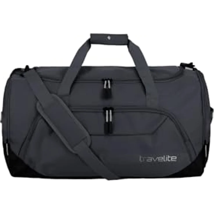 Travelite Kick Off Reisetasche L, 60 cm, dunkel anthrazit, 100% Polyester – Bild 1