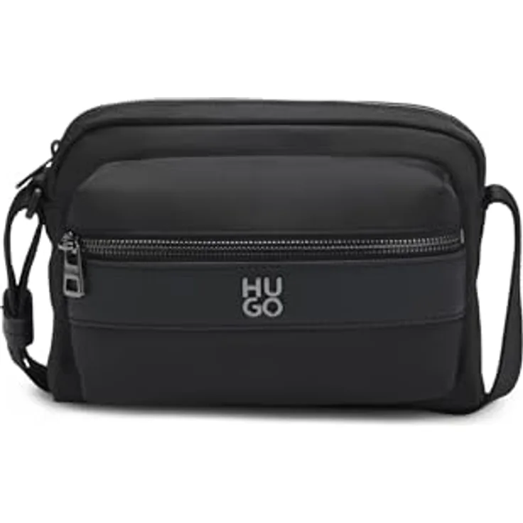 Hugo Quantic Umhängetasche, schwarz, 100% Polyester, 20 cm x 8 cm x 14.5 cm