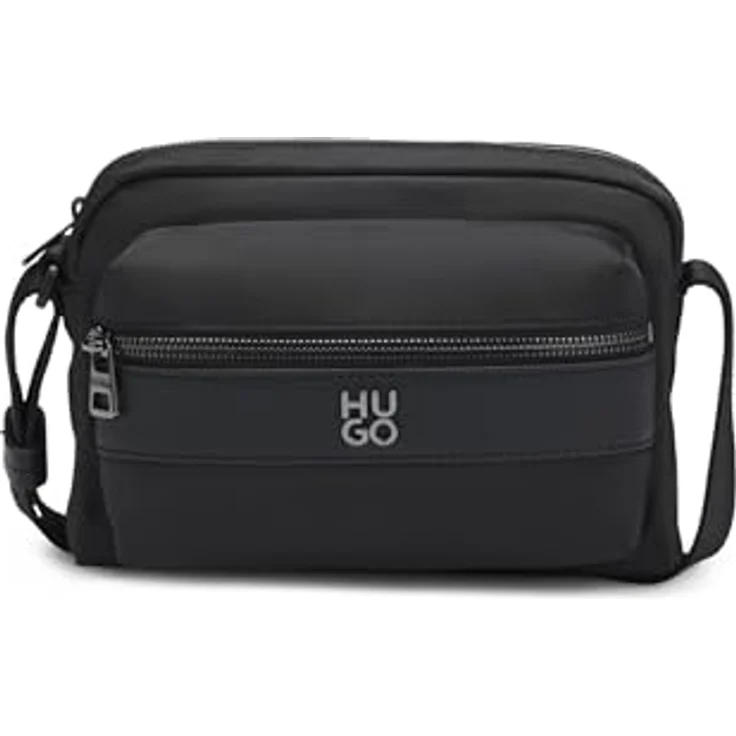Hugo Quantic Umhängetasche, schwarz, 100% Polyester, 20 cm x 8 cm x 14.5 cm – Bild 1