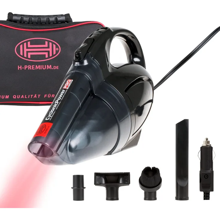 HEYNER Handstaubsauger Auto Staubsauger Tragbarer Handstaubsauger Handsauger nass / trocken, 138 W, LED Lampe, blau