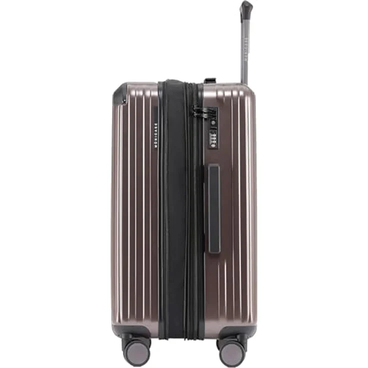 Münicase M816 Reisekoffer, 3tlg. Kofferset mit TSA-Schloss, hartschalig, Teleskopgriff, 4 Rollen, Coffee – Bild 3