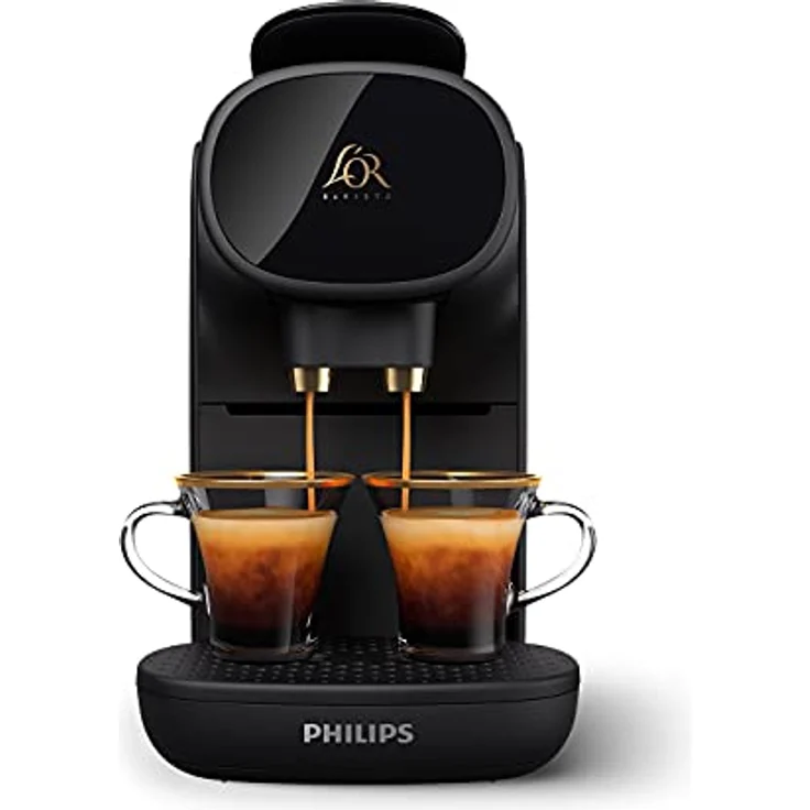 Philips Barista Sublime LM9012/60 Kaffeekapselmaschine, Schwarz, Klavier, doppelte Kapselerkennung, 1 oder 2 Tassen, verstellbare Tropfschale, Schwarz, Klavier Schwarz – Bild 2