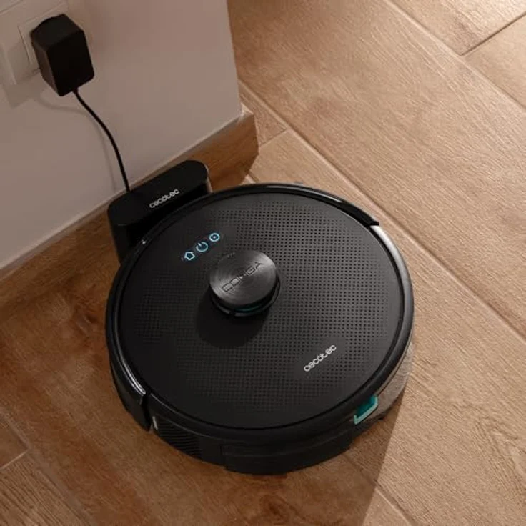 Cecotec Conga M70, Saugwischroboter mit LiDAR-Navigation, 180 Minuten Akkulaufzeit, schwarz-grau, 0,4 l Staubbehälter und 0,42 l Wassertank – Bild 2