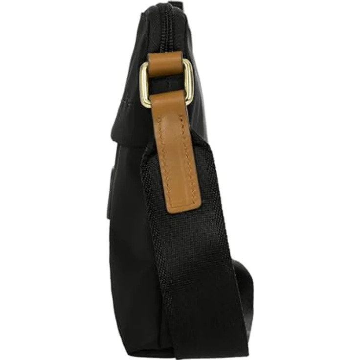Brics X-Collection Umhängetasche 23 cm, Schwarz, aus robustem Material mit längenverstellbarem Riemen und Reißverschluss – Bild 3