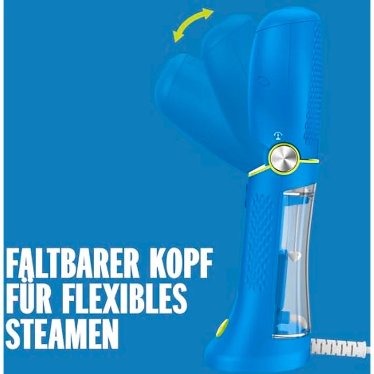 Conair GSC24BLE Dampfbürste TravelSteam Power, kompakte Dampftechnologie mit 20 g/min, blau – Bild 3