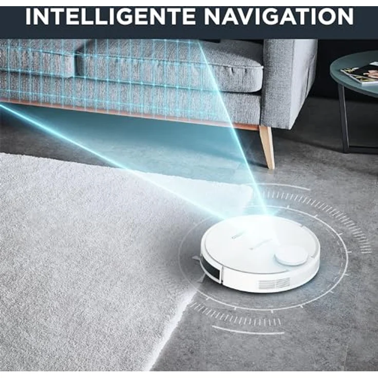 Rowenta RR7987 Xplorer S95 Total Care Connect Saugroboter, 120 min Akkubetrieb, 12.000 Pa Saugleistung, Lasernavigation, weiß – Bild 4