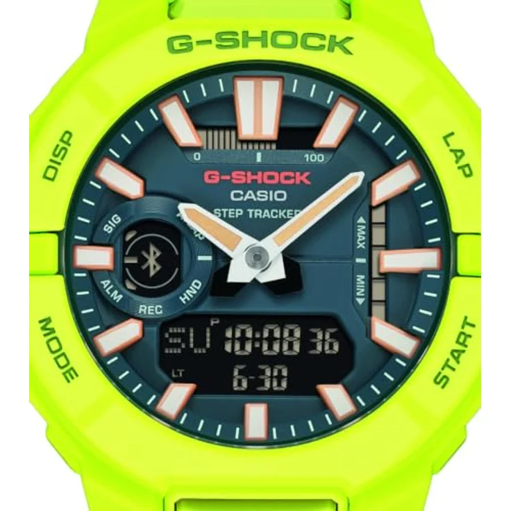 Casio G-Shock GBA-950-9A3ER Herren-Armbanduhr, analog-digital, schwarzes Zifferblatt, gelbes Armband, 49 mm Gehäuse – Bild 5