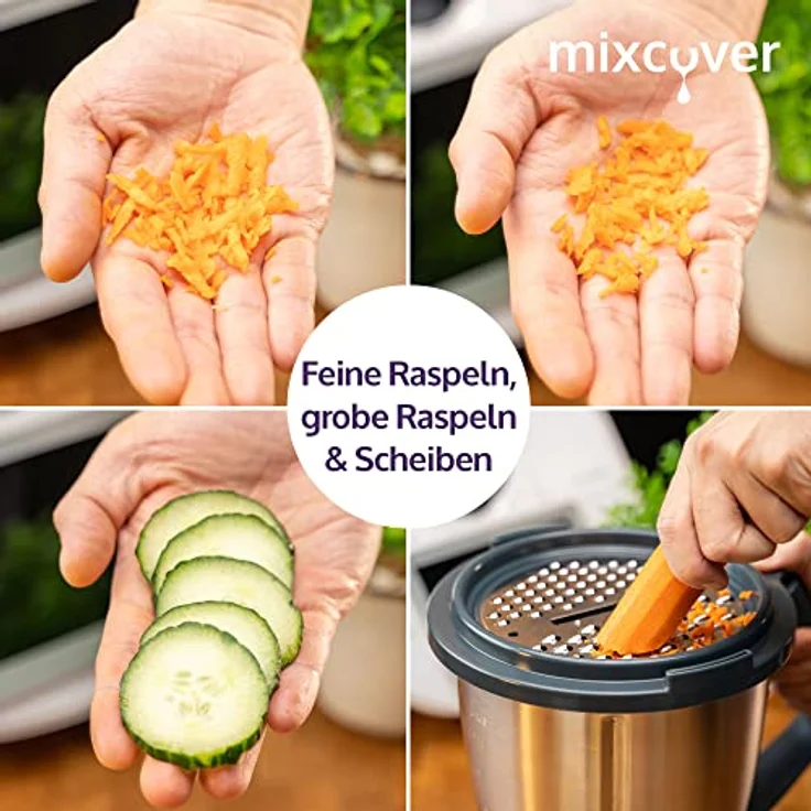 Mixcover Küchenmaschinen-Adapter mixcover Gemüse, Obst und Käsereibe für den Thermomix TM6 und TM5, Thermomix – Bild 4