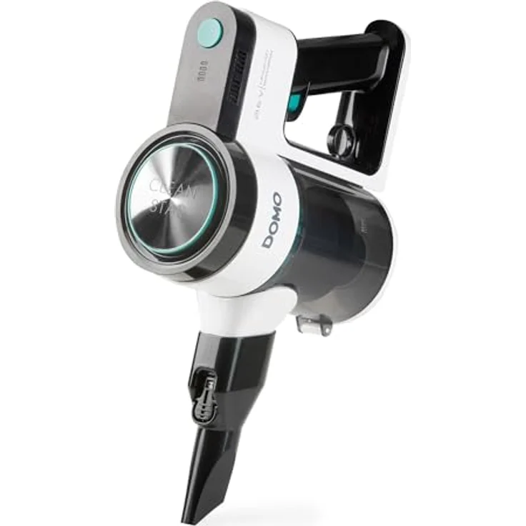 Domo DO241SV Stielstaubsauger, leistungsstarkes Zyklon-System, weiß/Mint, kabellos – Bild 3