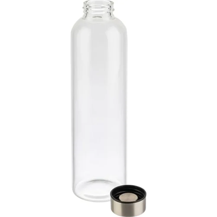 APS Trinkflasche, Glas mit Edelstahl-Schraubverschluss, 1 Liter, BPA-frei und wiederverwendbar – Bild 2